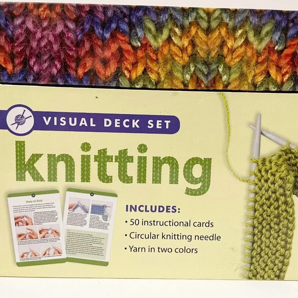 Visual Deck Set Knitting Thunder Bay Press Knitting Kit - Picture 2 of 15